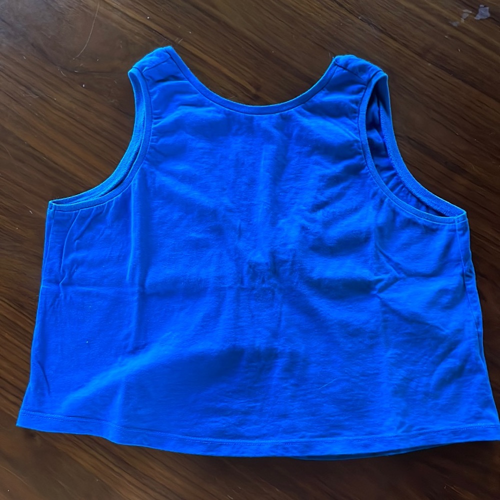 ASOS blue crop top